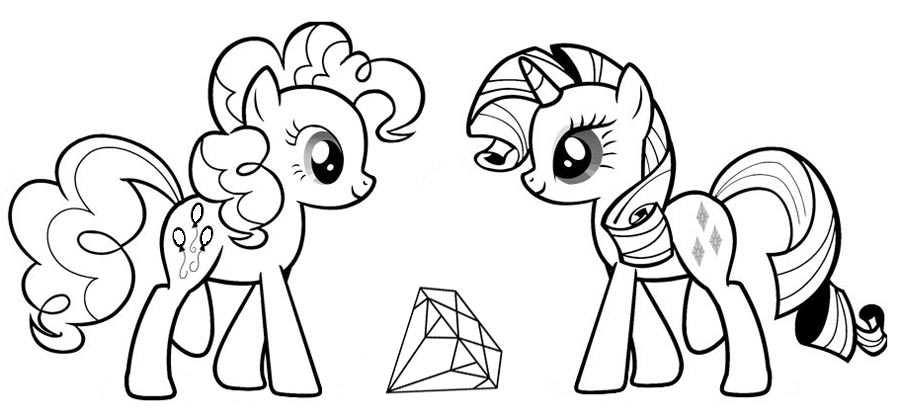 Pinkie pie kolorowanki